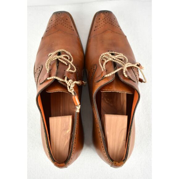 Mezlan 9492 Malcolm Tan Men's Leather Dress Shoes 10M - Picture 4 of 9